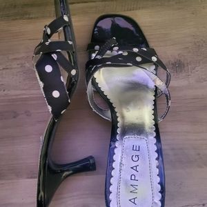 Rampage Sandals With Kitten Heel